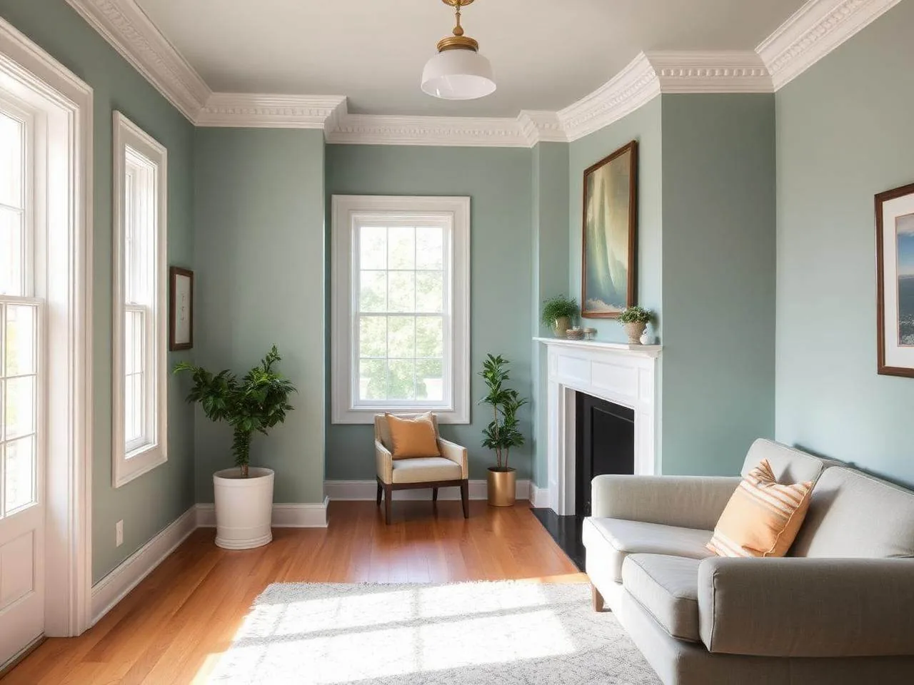 Beautifully rebuilt home interior after full restoration