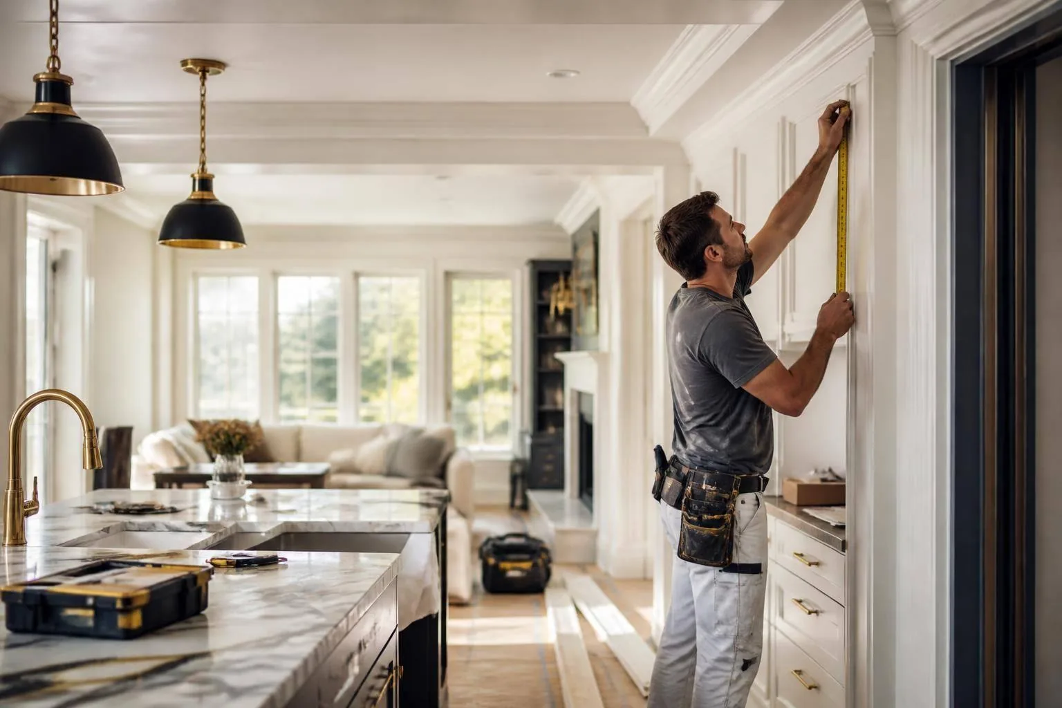Dream Craft Builders craftsman working on a luxury Delaware remodel